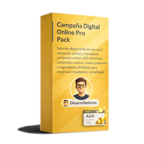 Pack Funnel Campaña Digital Online con landing page, funnel y herramientas de marketing digital