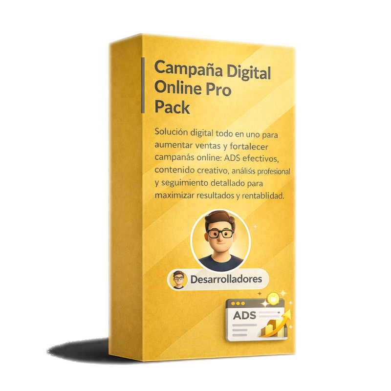 Pack Funnel Campaña Digital Online con landing page, funnel y herramientas de marketing digital