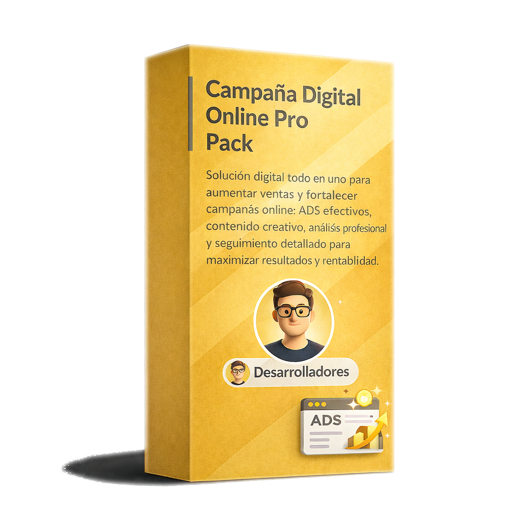 Pack Funnel Campaña Digital Online con landing page, funnel y herramientas de marketing digital
