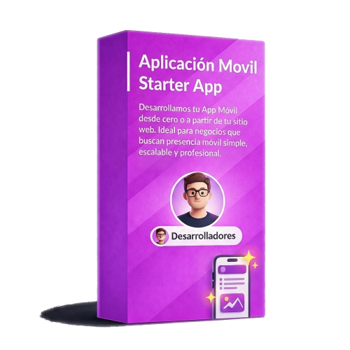 app móvil starter desarrollada para negocios como complemento digital