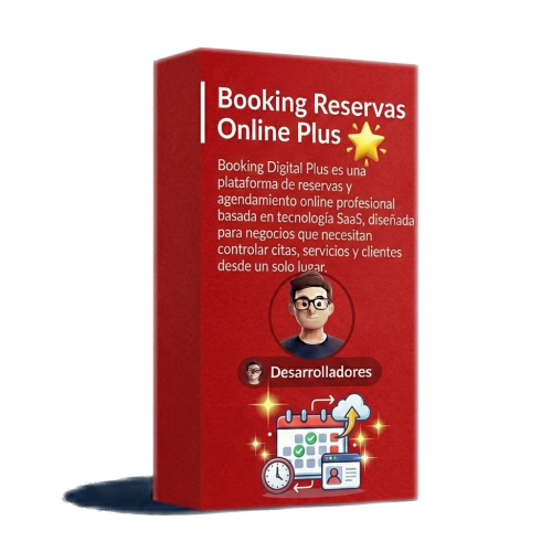 Booking Digital Plus es una plataforma SaaS de agenda y reservas online con panel administrativo