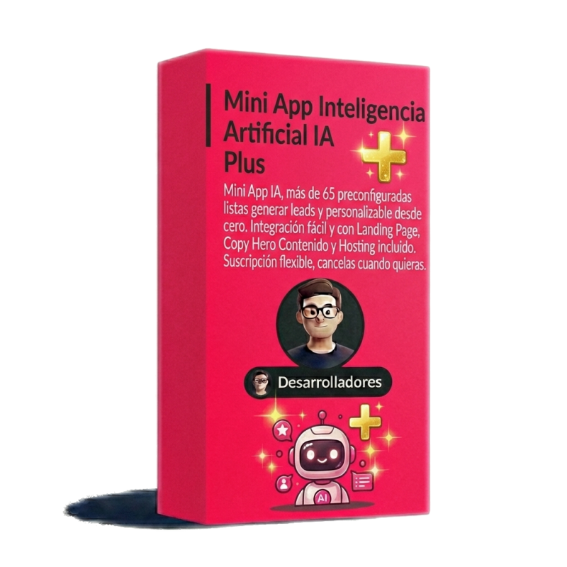Incluye elegir entre más de 65 mini apps preconfiguradas ó personalizar una mini app desde cero más landing page, copy hero del contenido y hosting...Listo para tu campaña.
